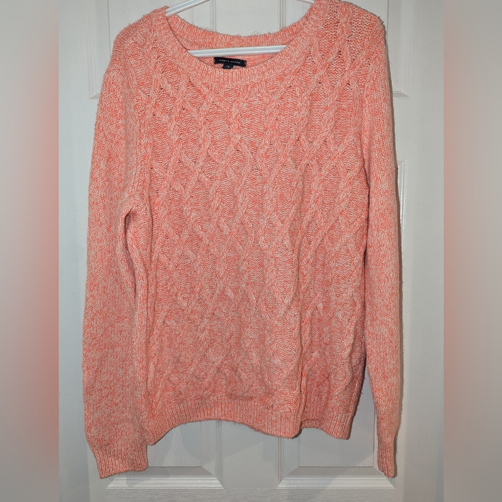 Tommy Hilfiger Pink Corded Sweater